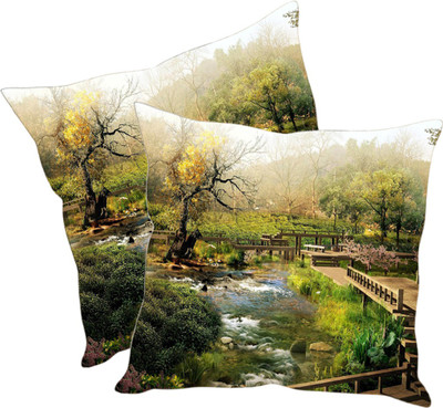 

Sleep Nature's Printed Cushions Cover(Pack of 2, 40.63 cm*40.63 cm, Multicolor)
