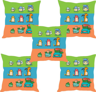 

Sleep Nature's Abstract Cushions Cover(Pack of 5, 30.63 cm*30.63 cm, Multicolor)