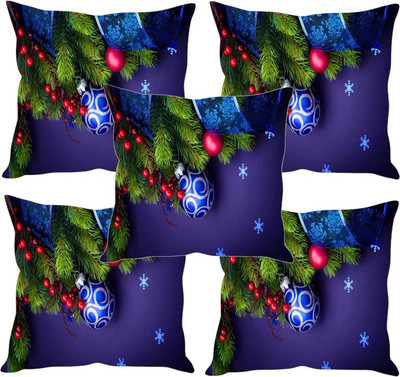 

Sleep Nature's Printed Cushions Cover(Pack of 5, 30.63 cm*30.63 cm, Multicolor)
