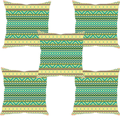 

Sleep Nature's Abstract Cushions Cover(Pack of 5, 30.63 cm*30.63 cm, Multicolor)