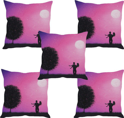 

Sleep Nature's Abstract Cushions Cover(Pack of 5, 30.63 cm*30.63 cm, Multicolor)