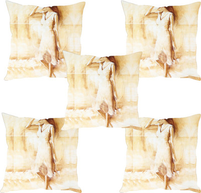 

Sleep Nature's Abstract Cushions Cover(Pack of 5, 30.63 cm*30.63 cm, Multicolor)
