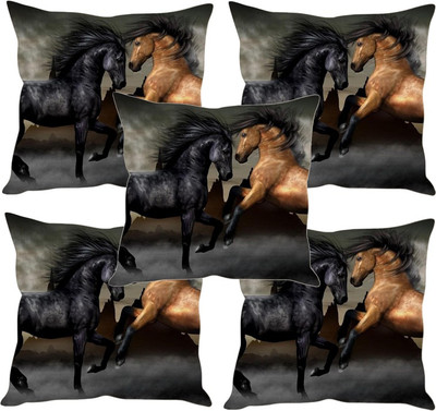 

Sleep Nature's Printed Cushions Cover(Pack of 5, 30.63 cm*30.63 cm, Multicolor)