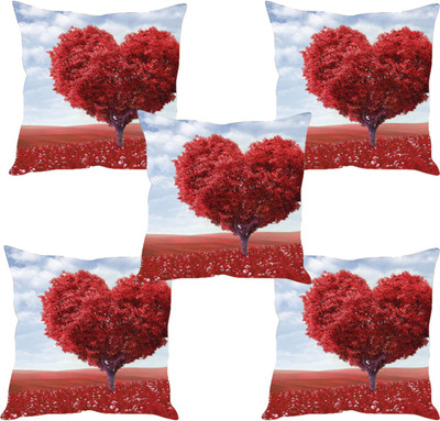 

Sleep Nature's Abstract Cushions Cover(Pack of 5, 40.63 cm*40.63 cm, Multicolor)