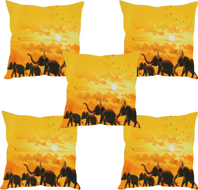 

Sleep Nature's Abstract Cushions Cover(Pack of 5, 30.63 cm*30.63 cm, Multicolor)