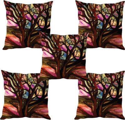 

Sleep Nature's Abstract Cushions Cover(Pack of 5, 40.63 cm*40.63 cm, Multicolor)