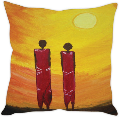 

Sleep Nature's Abstract Cushions Cover(30.63 cm*30.63 cm, Multicolor)