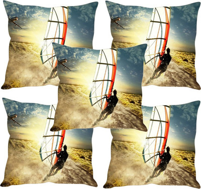

Sleep Nature's Printed Cushions Cover(Pack of 5, 40.63 cm*40.63 cm, Multicolor)