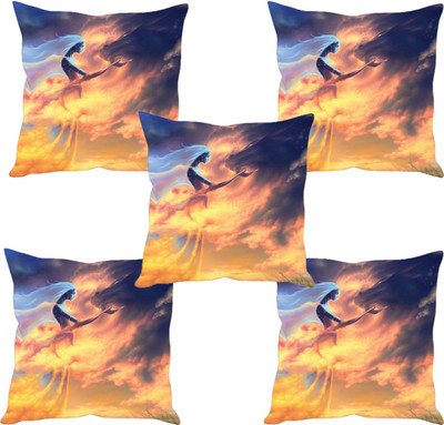

Sleep Nature's Abstract Cushions Cover(Pack of 5, 30.63 cm*30.63 cm, Multicolor)