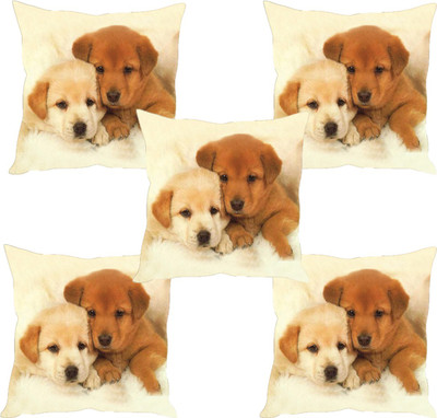 

Sleep Nature's Abstract Cushions Cover(Pack of 5, 30.63 cm*30.63 cm, Multicolor)