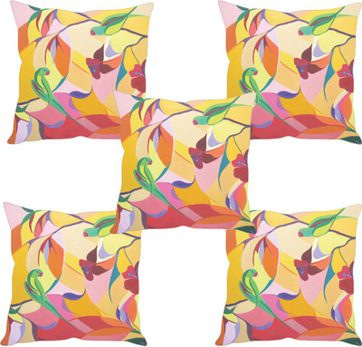 

Sleep Nature's Abstract Cushions Cover(Pack of 5, 30.63 cm*30.63 cm, Multicolor)