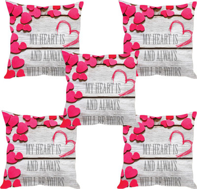 

Sleep Nature's Abstract Cushions Cover(Pack of 5, 40.63 cm*40.63 cm, Multicolor)
