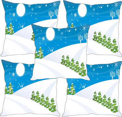 

Sleep Nature's Printed Cushions Cover(Pack of 5, 30.63 cm*30.63 cm, Multicolor)