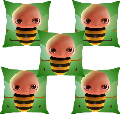 

Sleep Nature's Abstract Cushions Cover(Pack of 5, 40.63 cm*40.63 cm, Multicolor)