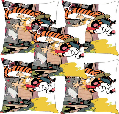 

Sleep Nature's Printed Cushions Cover(Pack of 5, 30.63 cm*30.63 cm, Multicolor)