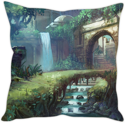 

Sleep Nature's Abstract Cushions Cover(30.63 cm*30.63 cm, Multicolor)