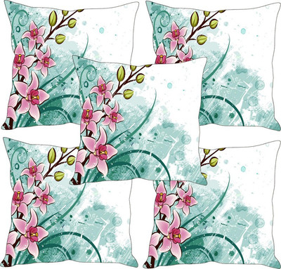 

Sleep Nature's Printed Cushions Cover(Pack of 5, 30.63 cm*30.63 cm, Multicolor)