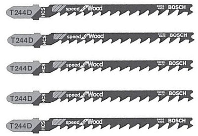 

Bosch T244D Jigsaw Blades 5pce Wood T244D Wood Cutter