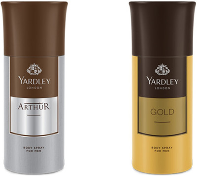 

Yardley London Arthur And Gold Combo Pack 2 Deodorant Spray - For Men(150 ml, Pack of 2)