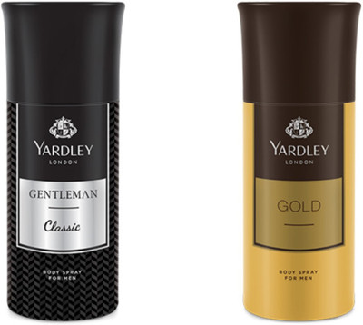 

Yardley London Gentleman And Gold Combo Pack 2 Deodorant Spray - For Men(150 ml, Pack of 2)