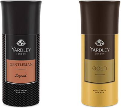 

Yardley London Legend And Gold Combo Pack 2 Deodorant Spray - For Men(150 ml, Pack of 2)