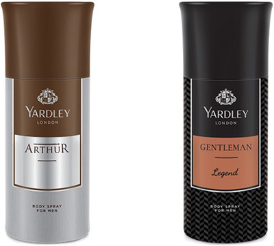

Yardley London Arthur And Legend Combo Pack 2 Deodorant Spray - For Men(150 ml, Pack of 2)