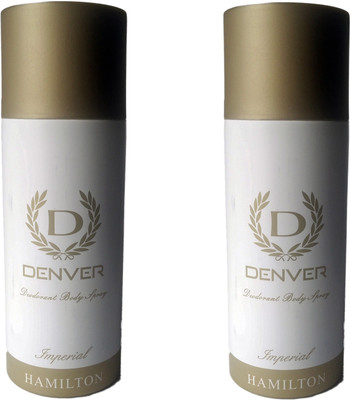 

Denver Denver Hamilton Imperial Deodorant Body Spray 165ML Each Combo (Pack of 2) Body Spray - For Men & Women(330 ml, Pack of 2)
