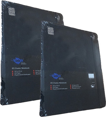 

Green max A4 Notebook(NA, Black, Pack of 2)