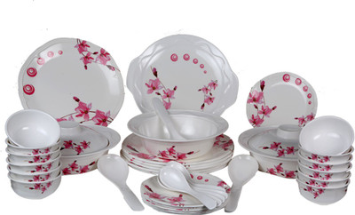 

Eagleware Floral Melamine Pack of 34 Dinner Set(Melamine)
