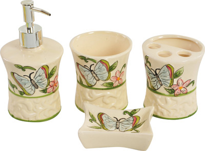 

24x7 Ceramic Bathroom Set(Pack of 4)