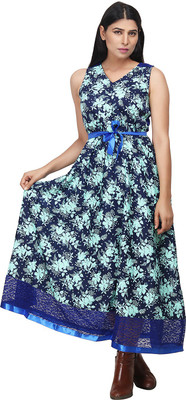 Shyammc Women Maxi Multicolor Full Length Dress