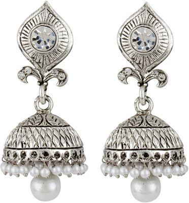 

Jewels Guru diva style Zircon Alloy Jhumki Earring