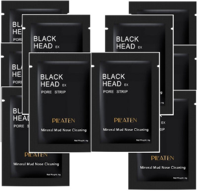 

Pilaten 10 Pack (60 GM) Blackhead Remover Mask Anti Tan Peel Off(60 g)