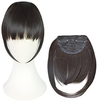 

Kabello Girls Charming Clip On Bangs Fringe, Dark Brown Hair Extension