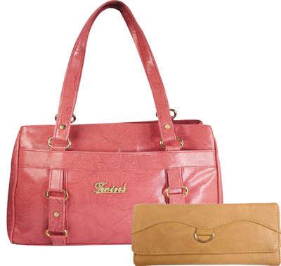 

Rashi Traders Shoulder Bag(Pink, Beige), Beige;pink