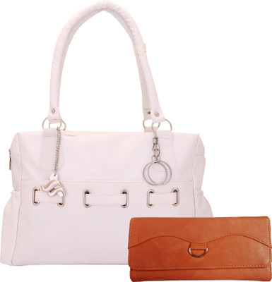 

Rashi Traders Shoulder Bag(White, Brown), Brown;white
