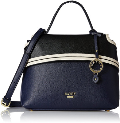 

Cathy London Hand-held Bag(Black, Blue)