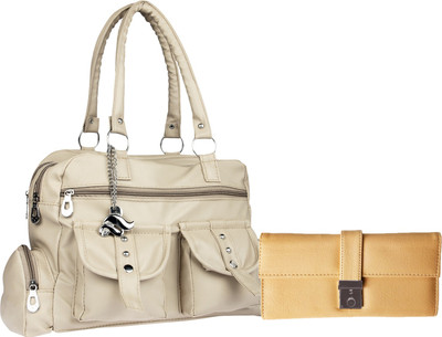 

Lady bar Hand-held Bag(Beige)