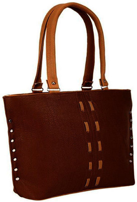 

FUN STOP Hand-held Bag(Brown)