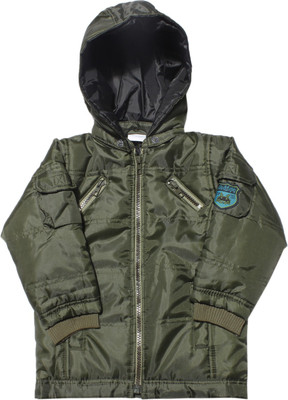

FS MINI KLUB Full Sleeve Solid Baby Boys Jacket, Olivegreen