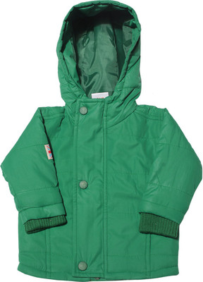 

FS Mini Klub Full Sleeve Solid Baby Boys Jacket, Fern green combo