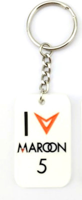 

24x7 Premium Maroon 5 White Silicone Key Chain