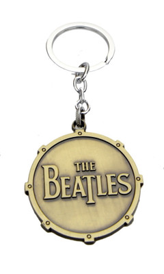 

24x7 Premium The Beatles Metal Keychain Matt Gold with Realistic Detailing Key Chain