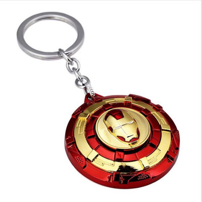 

24x7 Premium Iron Man Gold Revolving Metal Keychain Gold With Realistic Detailing Key Chain