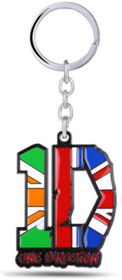 

24x7 Premium One Direction 3D Metal Keychain Multi-Colour 1D Key Chain