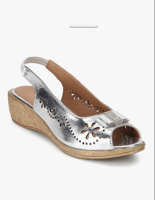 

Glitzy Galz Girls Sling Back Wedges(Silver
