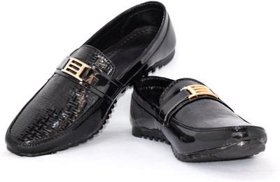 

Hiker Boys Slip on Loafers(Black
