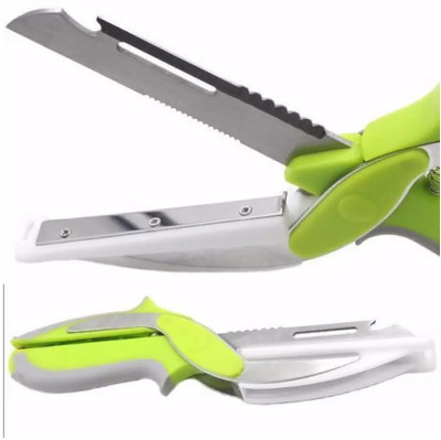 

KumarRetail Clever Cutter 6 in 1 Green Kitchen Tool Set Stainless Steel All-Purpose Scissor(Green, Pack of 1)