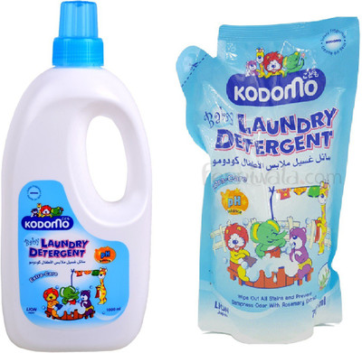 

kodomo Baby Laundry Detergent Bottle and Refill Combo(1700 ml)