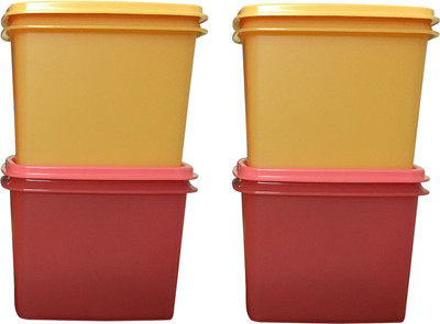 

Tupperware with in reach colors 4 Containers Lunch Box(800 ml), Orange;red